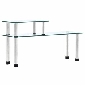 vidaXL Virtuvės lentyna, per&scaron;viečiama, 45x16x26cm, grūdintas stiklas
