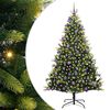 vidaXL Dirbtinis sulankstomas Kalėdų medis su 300 LED Žalia 210 cm