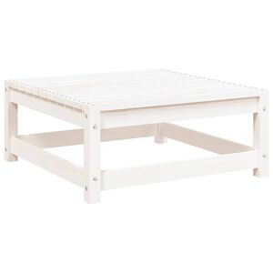 vidaXL Sodo pakoja, balta, 70x70x30cm, pu&scaron;ies medienos masyvas