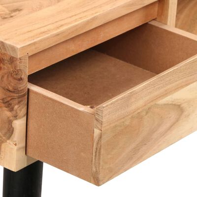 vidaXL Rašomasis stalas, akacijos medienos masyvas, 118x45x76cm
