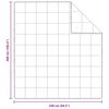 vidaXL Žiemos antklodė Balta 240 x 260 cm Plunksna