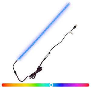 vidaXL LED juosta 55 cm Įvairiaspalvis PVC