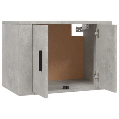 vidaXL TV spintelių komplektas, 2 dalių, betono pilkas, mediena