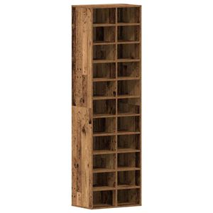 vidaXL batų spintelė Old Wood 54x34x183 cm Engineered Wood