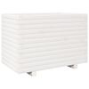 vidaXL Sodo lovelis, baltas, 70x40x49,5cm, pu&scaron;ies medienos masyvas