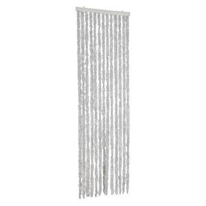 vidaXL Užuolaida nuo musių, pilkos spalvos, 56x185cm, &scaron;enilis