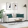 vidaXL Sofa Pagalvės 2 pcs Tamsiai žalia 80 x 40 cm audinys