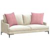 vidaXL Sofa Pagalvės 2 pcs Rožinė 80 x 80 cm Kordūrinis audinys