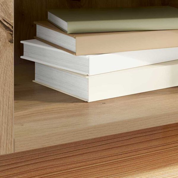 vidaXL Plok&scaron;telių spintelė Amatininkų ąžuolas 121 x 38 x 48 cm