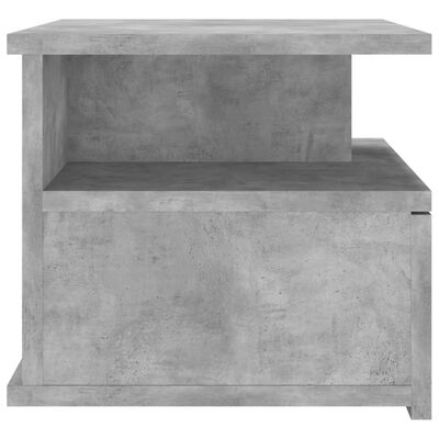 vidaXL Pakabinamas naktinis staliukas, betono, 40x31x27cm, mediena