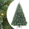 vidaXL Dirbtinė Kalėdų eglutė su 300 LED Žalia 240 cm PE ir PVC