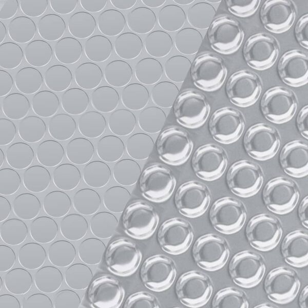 vidaXL Baseino uždangalas, sidabrinės spalvos, 549cm, PE