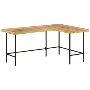 vidaXL Ra&scaron;omasis stalas 165x110x77 cm medžio masyvo mango ir geležies