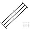 vidaXL Langų saugos grotelės su 3 skersinėmis 3 vnt. 93-174 cm