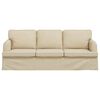 vidaXL Sofa 180cm Kreminė Metalas