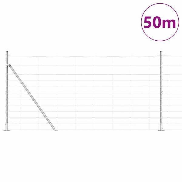 vidaXL Tvorelės stulpas Cinkuotas 50 x 1,2 m Plienas