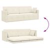 vidaXL Grindų sofos lova 200cm Kreminė Aksomas
