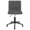 vidaXL Pasukamos valgomojo kėdės, 2vnt., tamsiai pilkos, aksomas