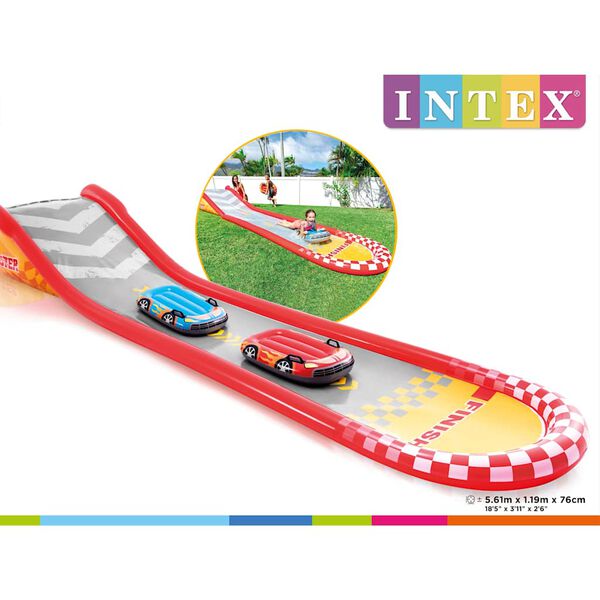 Intex Racing Fun Slide Vandens čiuožykla, 561x119x76cm