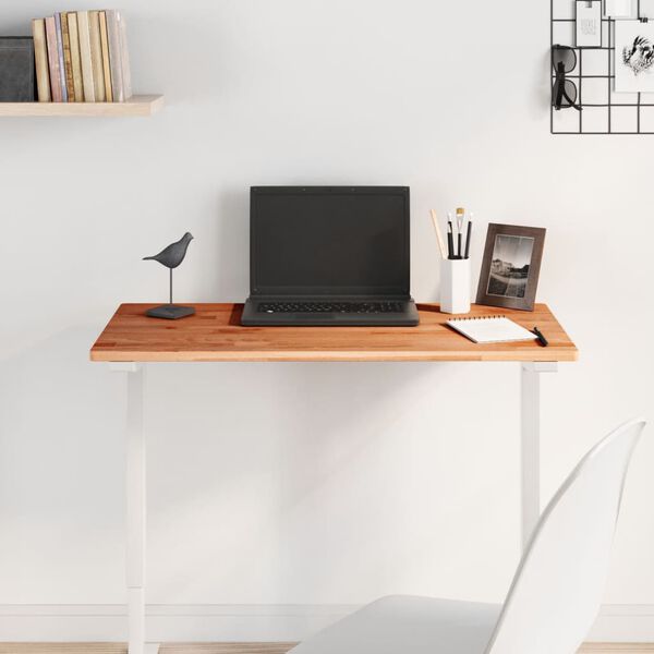 vidaXL Stalviršis, 80x40x1,5cm, bukmedžio masyvas, stačiakampis