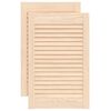 vidaXL Spintelės durelės, 2vnt., 61,5x39,4cm, pu&scaron;is, žaliuzių dizaino