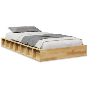 vidaXL Lovos rėmas be čiužinio 80x200 cm ąžuolo masyvo