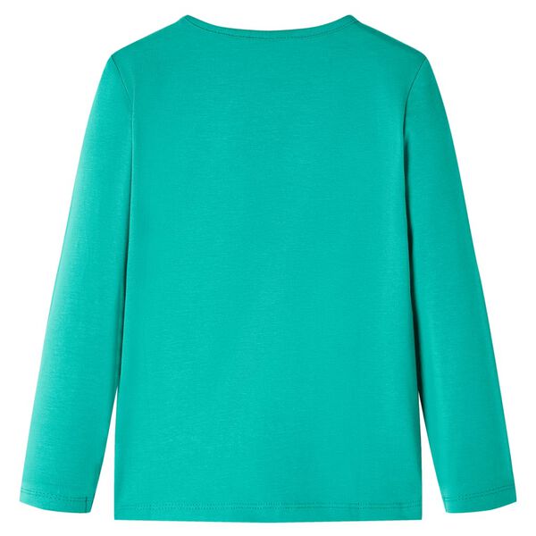 Vaiki&scaron;ki mar&scaron;kinėliai ilgomis rankovėmis, ry&scaron;kiai žali, 128 dydžio