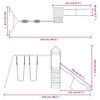 vidaXL Lauko žaidimų aikštelės komplektas, pušies medienos masyvas