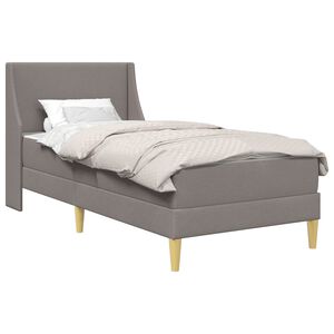 vidaXL Lovos rėmas su čiužiniu Taupe 80x 200 cm Poliesteris