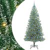 vidaXL Dirbtinė Kalėdų Eglė Su Sniegu ir LED &Scaron;viesa su 300 LED 210 cm