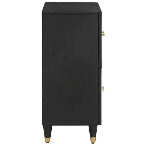 vidaXL Kabalas su lentyna Juoda 60 x 33 x 75 cm Kietas mango medis