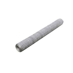 vidaXL Vielos tinklas, sidabr., 25x0,5m, galvan. plienas