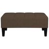 vidaXL Dvivietė sofa-lova su taburete, ruda, mikropluo&scaron;to audinys