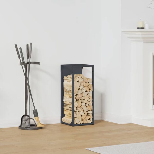 vidaXL malkinė lentyna antracitas 25x25x60 cm &scaron;altai valcuotas plienas