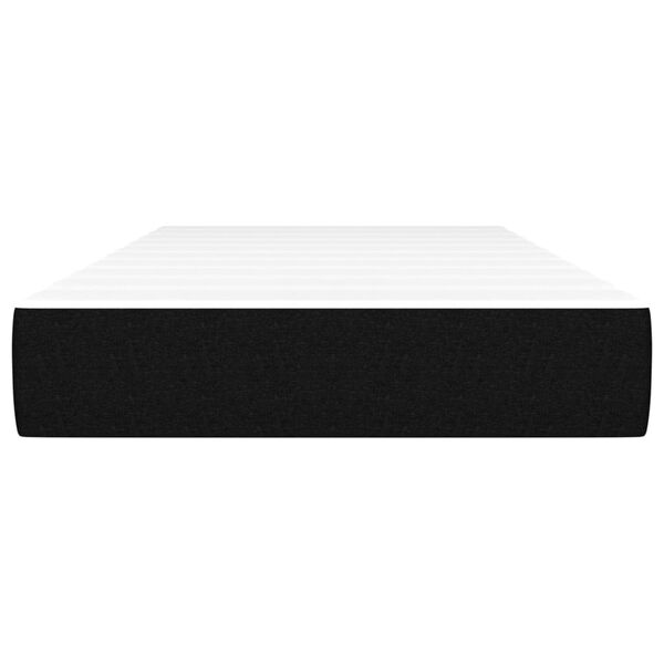 vidaXL Spyruoklinis čiužinys, juodos spalvos, 100x200x20 cm, audinys