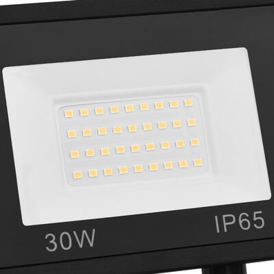 vidaXL LED prožektorius su jutikliu, šiltos baltos spalvos, 30W