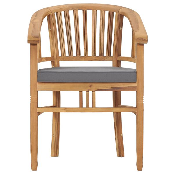 vidaXL Valgomojo komplektas su pagalvėmis, 3 dalių, tikmedžio masyvas