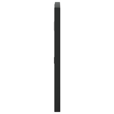 vidaXL Sieninis veidrodis, juodos spalvos, 60x30 cm, geležis, arkinis