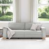 vidaXL Trivietė sofa, debesų pilka, 180 cm, audinys