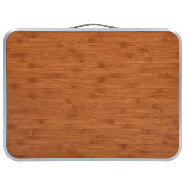 vidaXL Sulankstomas stovyklavimo stalas, 60x45cm, aliuminis