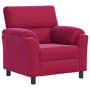 vidaXL Sofa Vyno raudona 94 x 85 x 93 cm Aksomas
