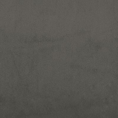 vidaXL Lova su spyruoklėmis ir čiužiniu, pilka, 100x200 cm, aksomas
