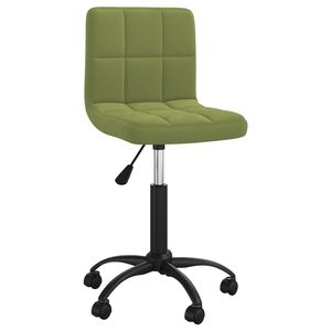 vidaXL Pasukama valgomojo kėdė, &scaron;viesiai žalia, aksomas (334358)