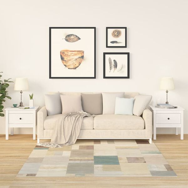 vidaXL &Scaron;oniniai staliukai, 2vnt., balti, 50x50x49cm, pu&scaron;ies masyvas