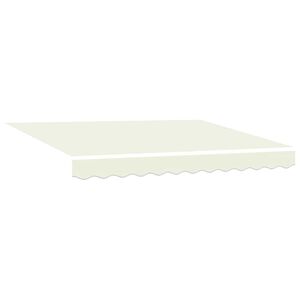 vidaXL Markizės pakaitinis audinys Kreminė 235 x 195 cm Poliesteris