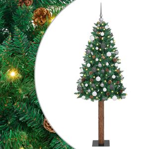 vidaXL Lieknas Kalėdų eglutė Žalia 180 cm PVC ir kietasis pu&scaron;ų medis
