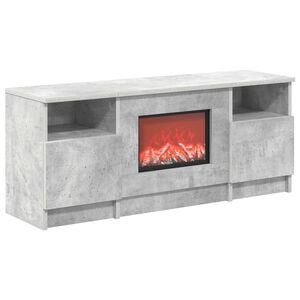 vidaXL Elektrinis židinys Betono 98 x 28,5 x 40,5 cm Apdirbta mediena