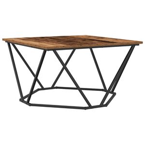 vidaXL Kavos staliukas Senovinis medis 80 x 80 x 45 cm