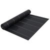 vidaXL Agroplėvelė nuo piktžolių ir &scaron;aknų, juoda, 1x10m, PP