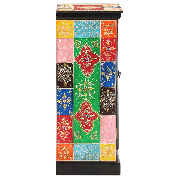 vidaXL &Scaron;oninė spintelė, 60x30x75cm, mango masyvas, tapyta rankomis